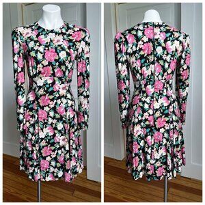 80s Floral Dress